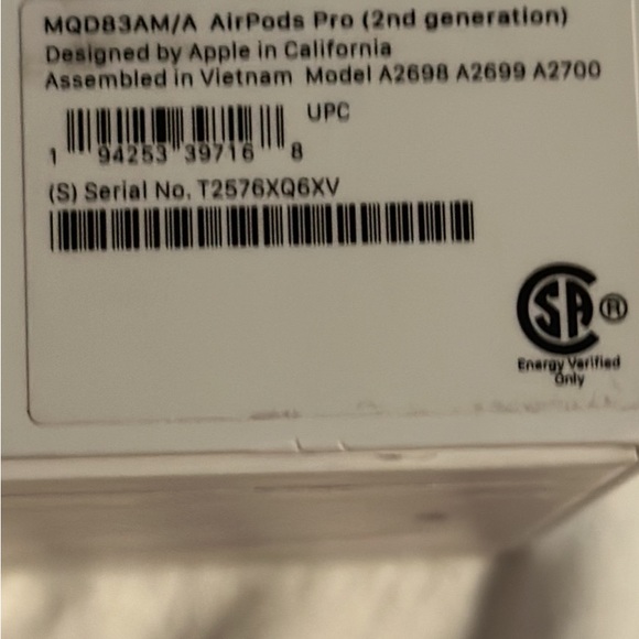 *****SOLD****apple Air Pods Pro 2nd generation - Picture 5 of 7
